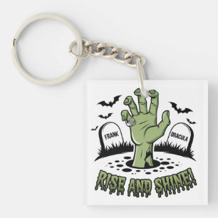 Zombie Hand Rising Halloween Design Spaß und Spook Schlüsselanhänger
