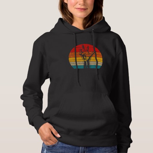 Zombie Hand Sunset Retro Halloween Kostüm Männer W Hoodie (Vorderseite)
