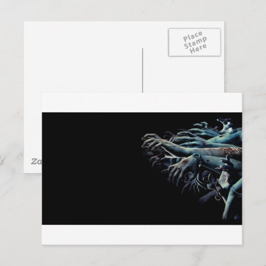 Zombie Hände Postkarte (Vorne/Hinten)