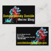 Zombie-Handherz-Visitenkarte Visitenkarte (Vorne/Hinten)