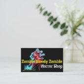 Zombie-Handherz-Visitenkarte Visitenkarte (Stehend Vorderseite)