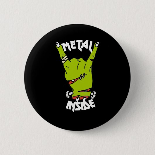 Zombie Handmetall im Knopf Button (Vorderseite)