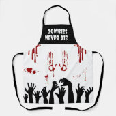 Zombie Hands and Blood Spritzer Horror Schürze (Vorderseite)