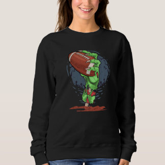 Zombie Hands football Ball  Halloween Horror Scary Sweatshirt