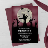 Zombie Hands Halloween-Party Einladung