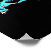 Zombie Hands Heart Halloween Spooky Poster (Ecke)