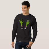 Zombie hands with bones sweatshirt (Vorne ganz)