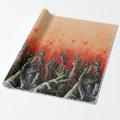 Zombie-Handwrapping-Papier Geschenkpapier (Ungerollt)