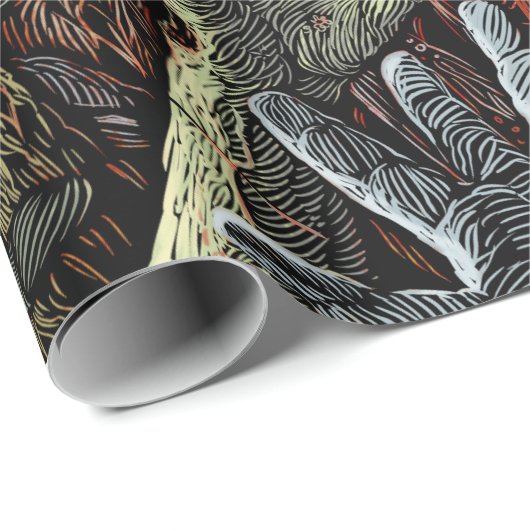 Zombie-Handwrapping-Papier Geschenkpapier (Rolleneckpunkt)