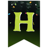 Zombie Happy Birthday Boy Halloween Monster Wimpelkette (Zweite Fahne)