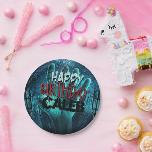 Zombie Happy Birthday Party Pappteller (Party)