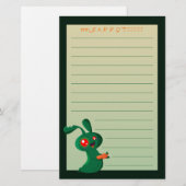 Zombie-Häschen Briefpapier (Vorne/Hinten)
