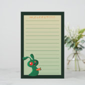 Zombie-Häschen Briefpapier (Stehend Vorderseite)
