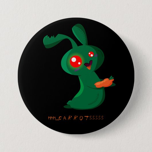 Zombie-Häschen Button (Vorderseite)