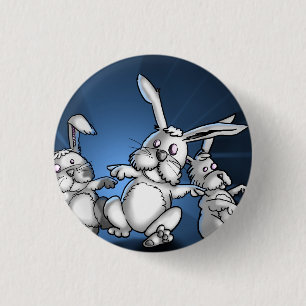Zombie-Häschen-Knopf Button