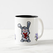 Zombie-Häschen Zweifarbige Tasse (VorderseiteRechts)