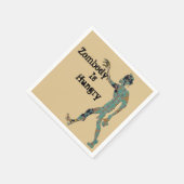 Zombie hat Hunger Serviette (Ecke)