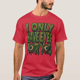 Zombie hat nur Augen für dich Horror Valentinstag T-Shirt