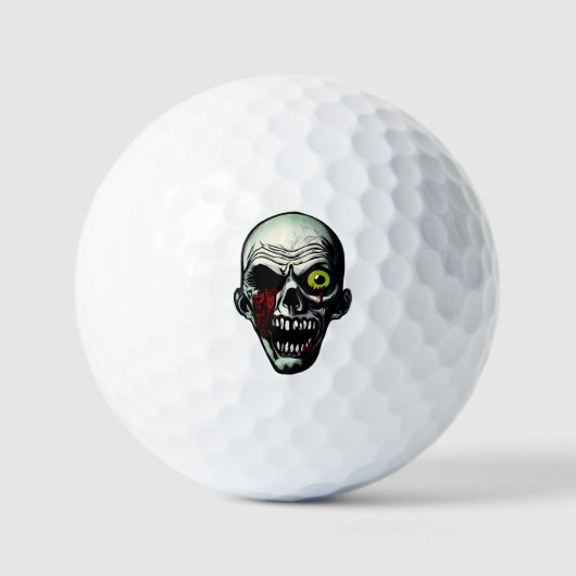 Zombie Head Golfball (Vorderseite)