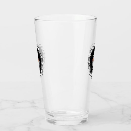 ZOMBIE HEAD Orange Eyes Glas (Links)