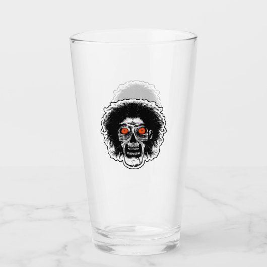 ZOMBIE HEAD Orange Eyes Glas (Vorderseite)