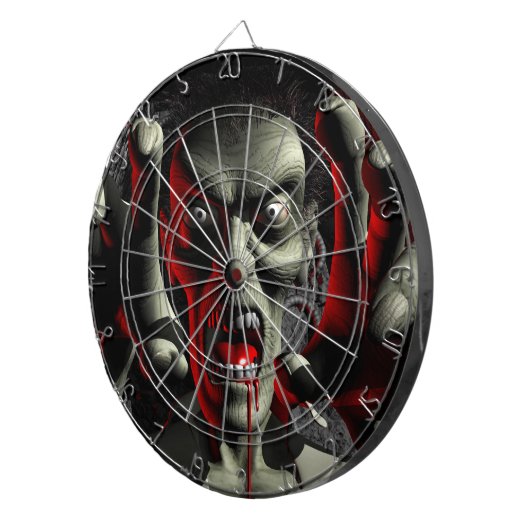 Zombie Head Shot Dart Board Dartscheibe (Vorderseite rechts)