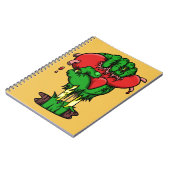 Zombie-Herz-Notizbuch - 80 Seiten Notizblock (Linke Seite)