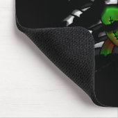 Zombie-Herz-und-Knochen-Grafik Mousepad (Ecke)
