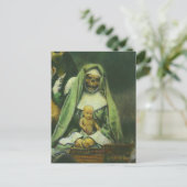 Zombie Hexenkarte Postkarte (Stehend Vorderseite)
