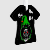 Zombie - Ho! Ho! Ho! KurvHat auf schwarz Ornament (Vorderseite)