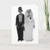 Zombie-Hochzeit Karte (Vorderseite)