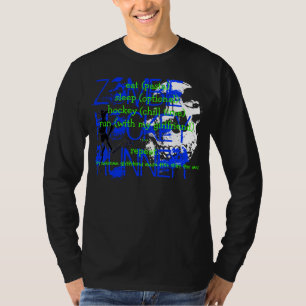 ZOMBIE-HOCKEY-LÄUFER… essen, schlafen, T-Shirt