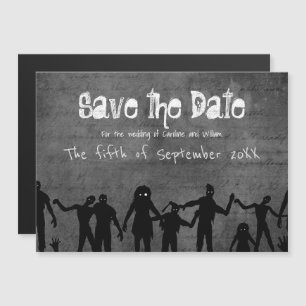 Zombie Horde Gothic Dark Save the Date Magneteinladung