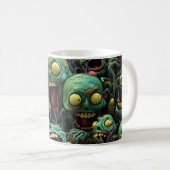 Zombie Horde, Halloween, Spooky, Geschenk Kaffeetasse (VorderseiteRechts)