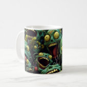 Zombie Horde, Halloween, Spooky, Geschenk Kaffeetasse (Vorderseite Links)