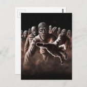 Zombie Horde Postkarte (Vorne/Hinten)