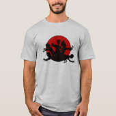 Zombie-Horden-Silhouette T-Shirt (Vorderseite)