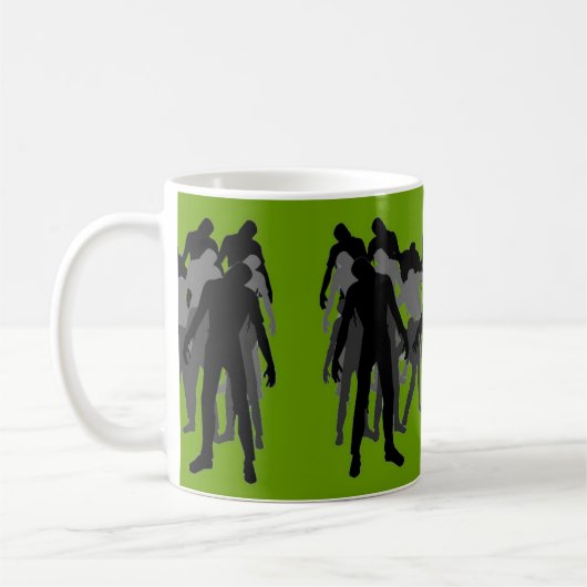 Zombie-Horden-Tasse Kaffeetasse (Links)