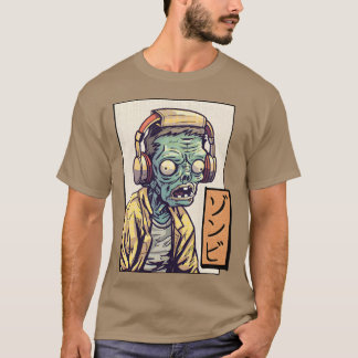 Zombie hören Musik vintage T-Shirt