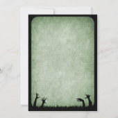 Zombie Horror Halloween Hochzeit Einladung (Rückseite)