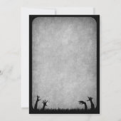 Zombie Horror Halloween Hochzeit Einladung (Rückseite)