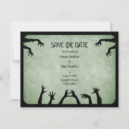 Zombie Horror Halloween Hochzeit Save The Date