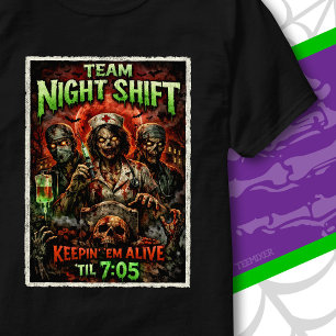 Zombie-Horror-Team-Nachtschwester-Halloween T-Shirt