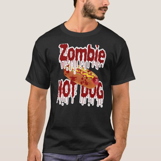 Zombie Hot Dog Bloody Untot Corpse Costume T-Shirt (Vorderseite)