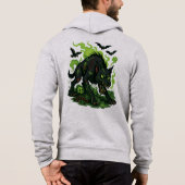 Zombie Hound of the Baskervilles - Cartoon Horror Hoodie (Rückseite)