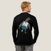 Zombie-Huhn Tri-Blend Shirt (Voller Rücken)