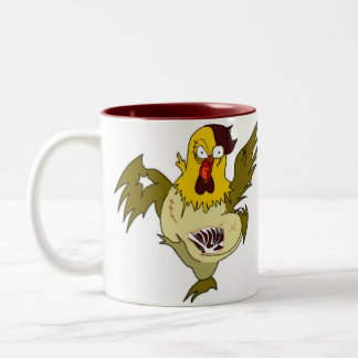 Zombie-Huhn Zweifarbige Tasse