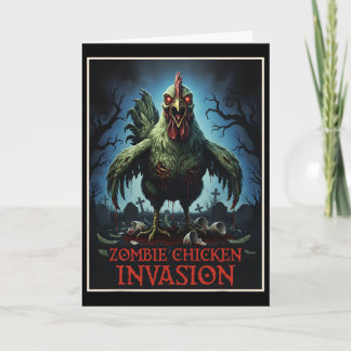 Zombie-Hühner-Invasion Untote Farm Horror Karte