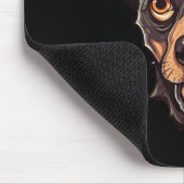 Zombie-Hund-Design Lustiger Halloween 2 Mousepad (Ecke)