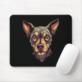 Zombie-Hund-Design Lustiger Halloween 2 Mousepad (Mit Mouse)
